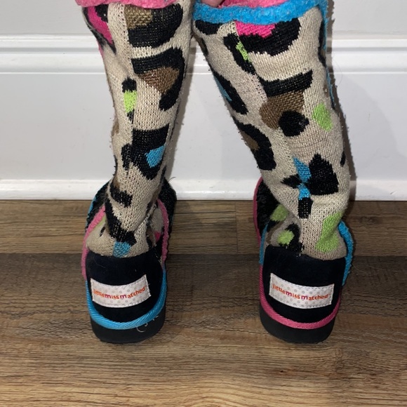 Little Miss Matched Girls size 2 boots - Picture 2 of 5